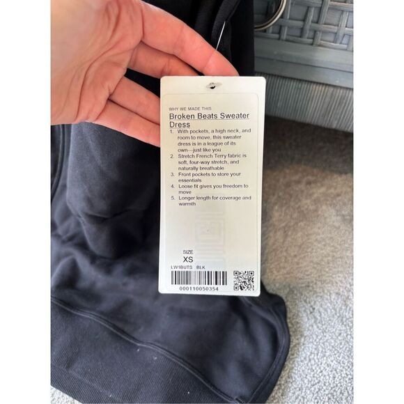 NWT LULULEMON broken beats sweatshirt dress, XS $128 B6 - Picture 4 of 8